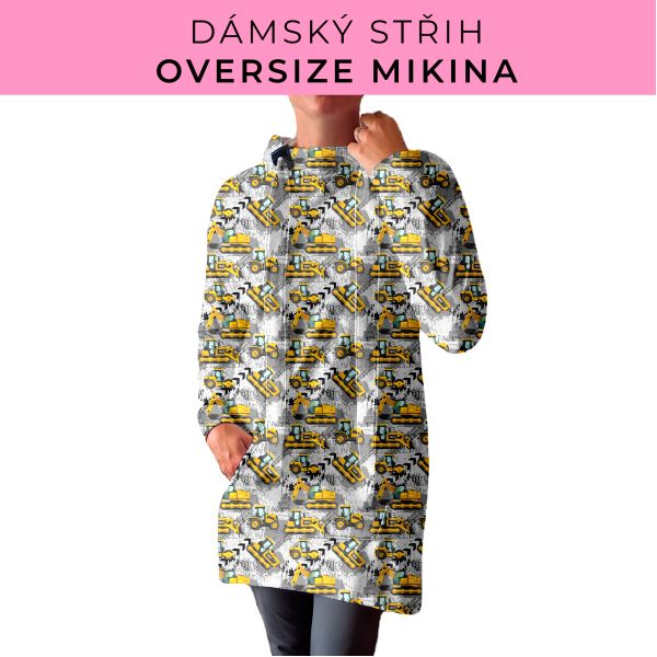 DÁMSKÝ střih - Oversize mikina