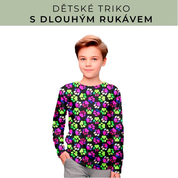 DĚTSKÝ střih - triko dlouhý rukáv