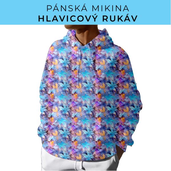 PÁNSKÝ střih - mikina s kapucí
