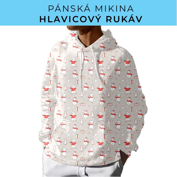 PÁNSKÝ střih - mikina s kapucí