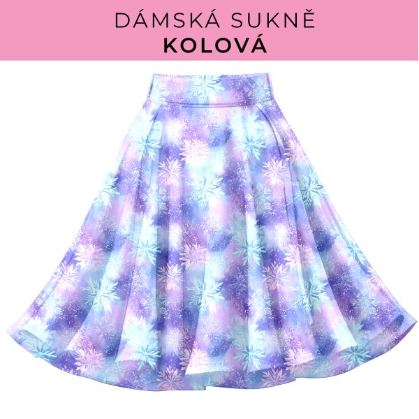 DÁMSKÝ střih - Kolová sukně