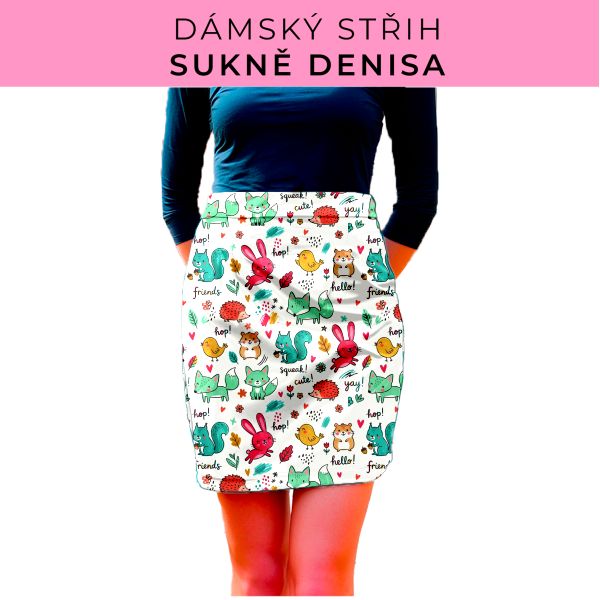 Dámský střih - Dámská sukně Denisa