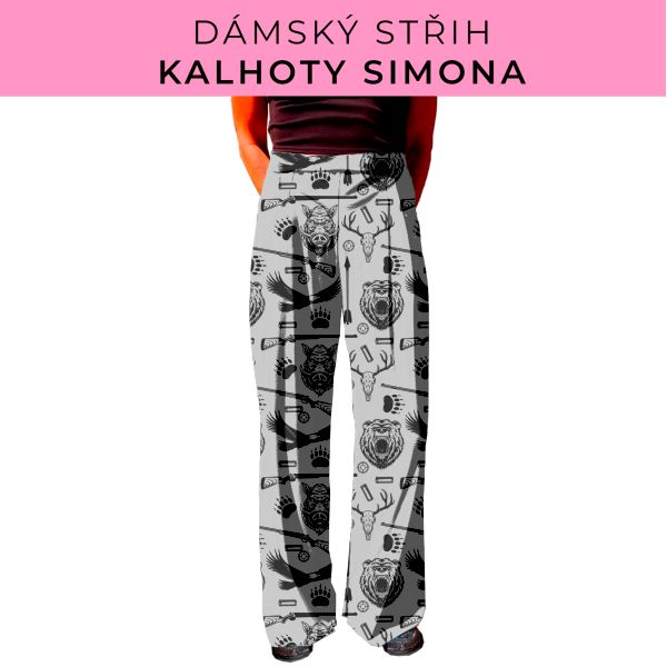 Dámský střih - kalhoty Simona