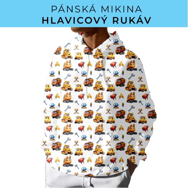 PÁNSKÝ střih - mikina s kapucí