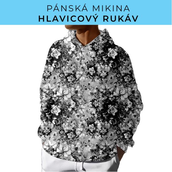PÁNSKÝ střih - mikina s kapucí
