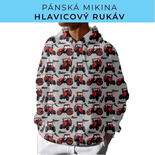PÁNSKÝ střih - mikina s kapucí