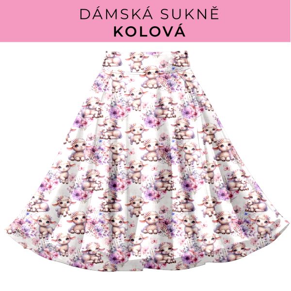 DÁMSKÝ střih - Kolová sukně