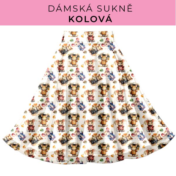 DÁMSKÝ střih - Kolová sukně