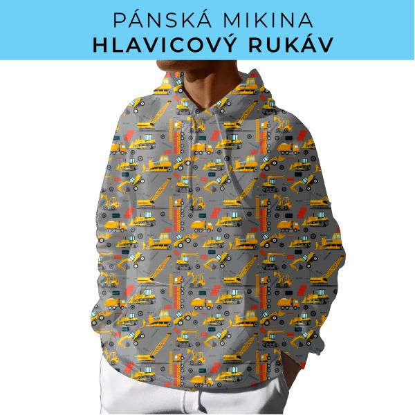 PÁNSKÝ střih - mikina s kapucí