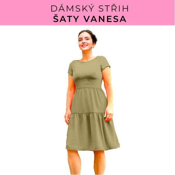 Dámský střih šaty Vanesa