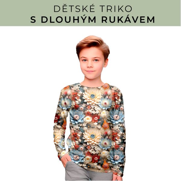 DĚTSKÝ střih - triko dlouhý rukáv