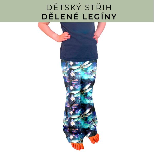 Dětský střih - Dělené legíny