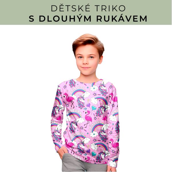 DĚTSKÝ střih - triko dlouhý rukáv