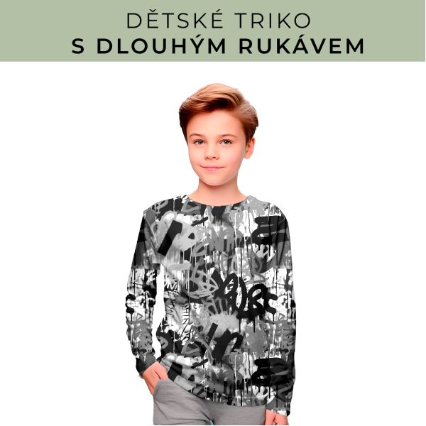 DĚTSKÝ střih - triko dlouhý rukáv