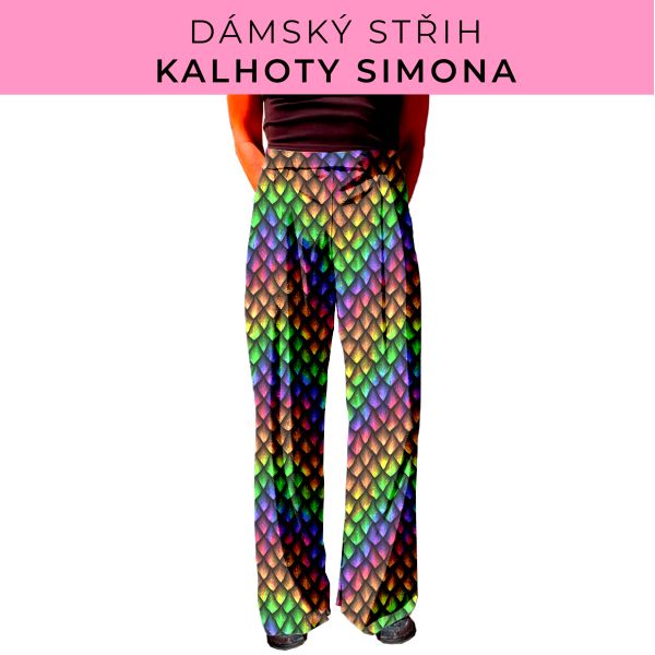 Dámský střih - kalhoty Simona