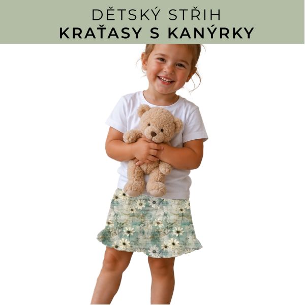Dětský střih - Kraťásky s kanýrkem