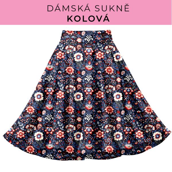 DÁMSKÝ střih - Kolová sukně