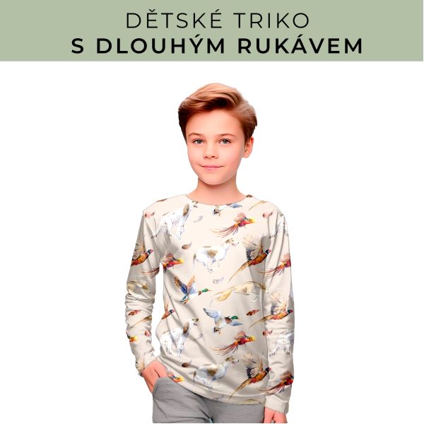 DĚTSKÝ střih - triko dlouhý rukáv