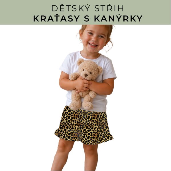 Dětský střih - Kraťásky s kanýrkem