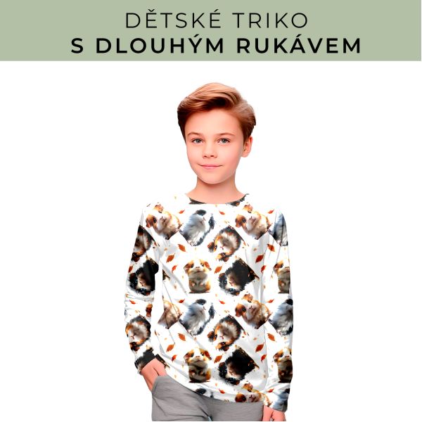 DĚTSKÝ střih - triko dlouhý rukáv