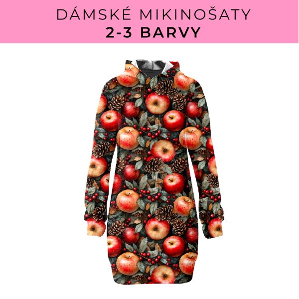 DÁMSKÝ střih - Mikinošaty 2-3 barvy