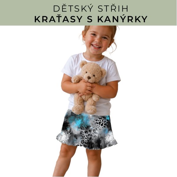 Dětský střih - Kraťásky s kanýrkem