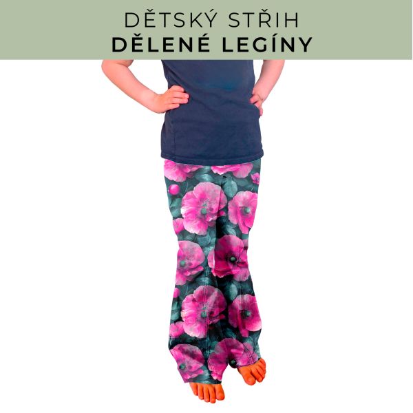 Dětský střih - Dělené legíny