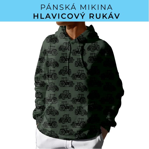 PÁNSKÝ střih - mikina s kapucí