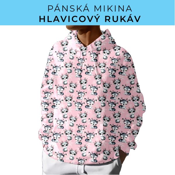 PÁNSKÝ střih - mikina s kapucí