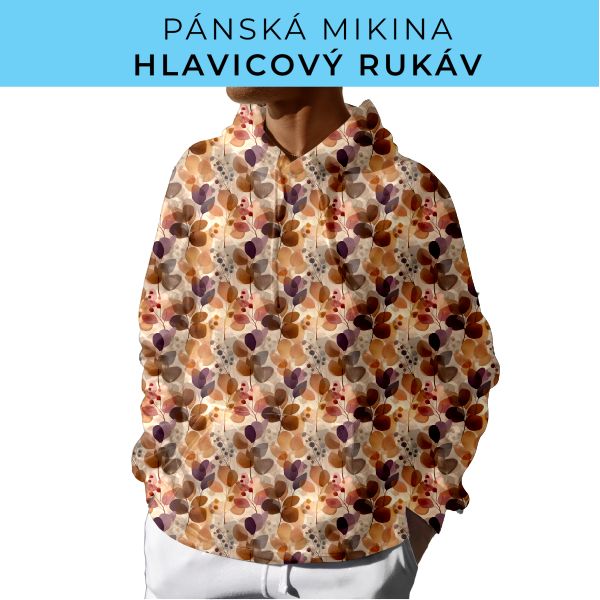 PÁNSKÝ střih - mikina s kapucí