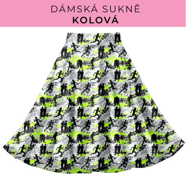 DÁMSKÝ střih - Kolová sukně