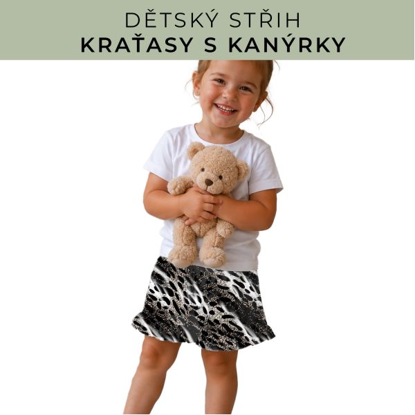Dětský střih - Kraťásky s kanýrkem
