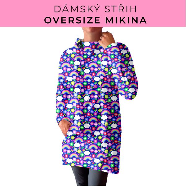 DÁMSKÝ střih - Oversize mikina