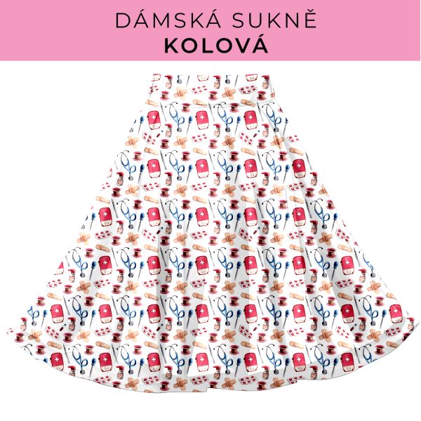 DÁMSKÝ střih - Kolová sukně