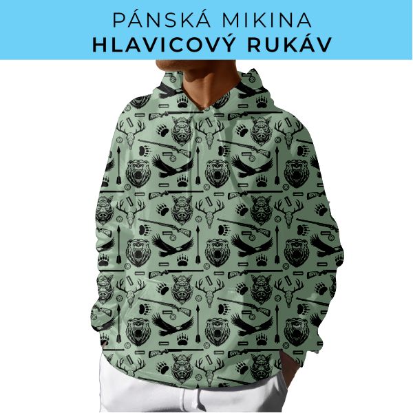 PÁNSKÝ střih - mikina s kapucí