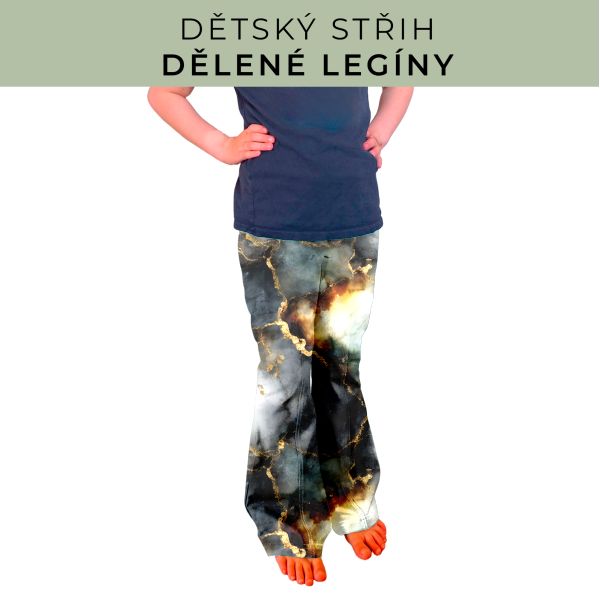 Dětský střih - Dělené legíny