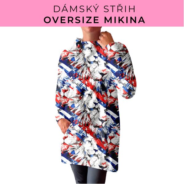 DÁMSKÝ střih - Oversize mikina