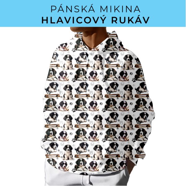 PÁNSKÝ střih - mikina s kapucí