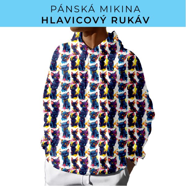 PÁNSKÝ střih - mikina s kapucí
