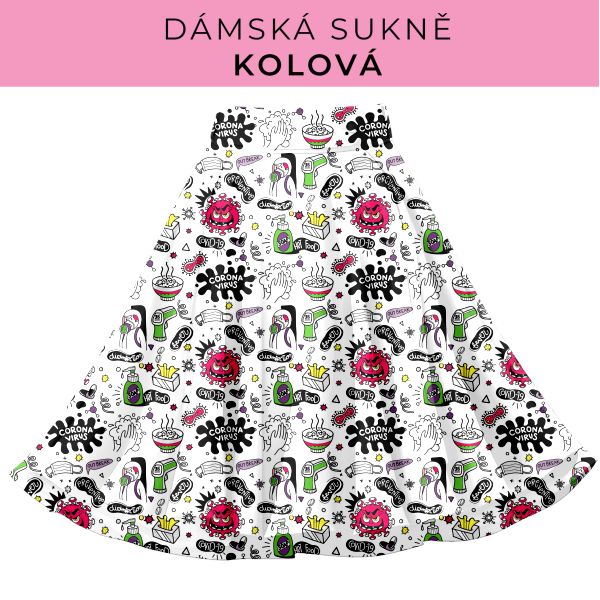 DÁMSKÝ střih - Kolová sukně