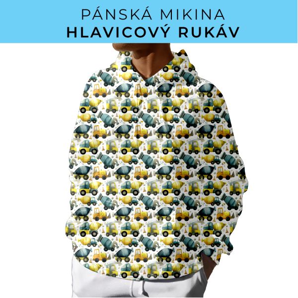 PÁNSKÝ střih - mikina s kapucí