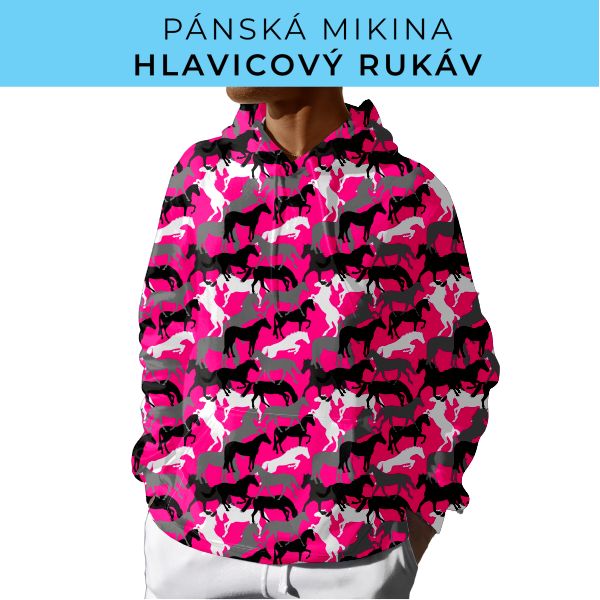 PÁNSKÝ střih - mikina s kapucí