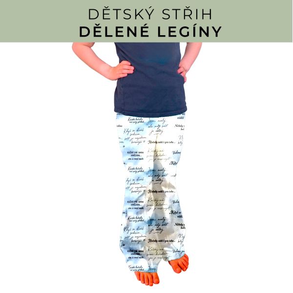 Dětský střih - Dělené legíny