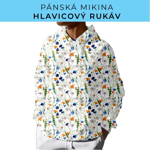 PÁNSKÝ střih - mikina s kapucí