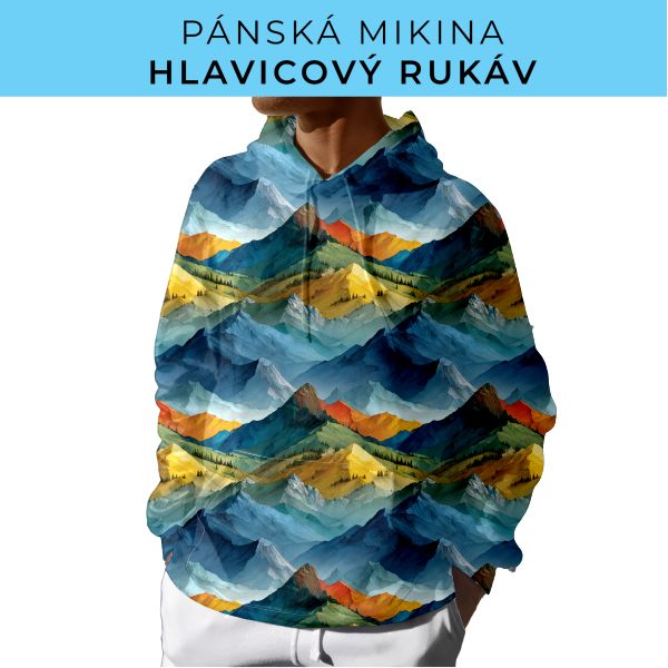 PÁNSKÝ střih - mikina s kapucí