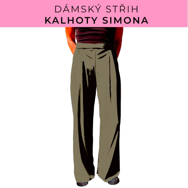 Dámský střih - kalhoty Simona