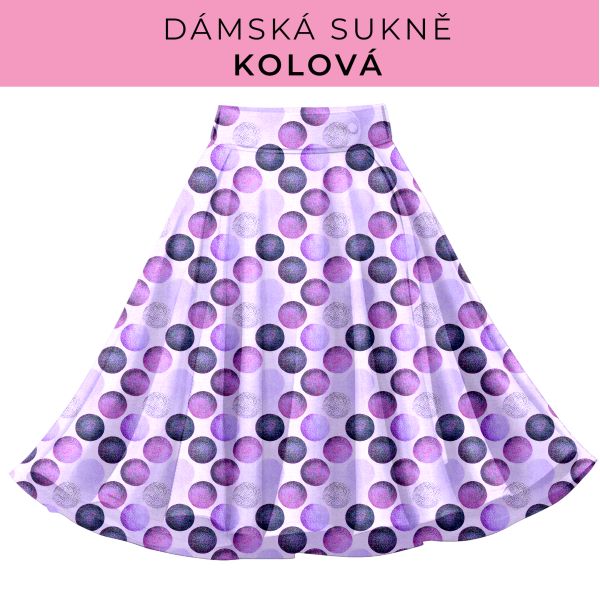 DÁMSKÝ střih - Kolová sukně
