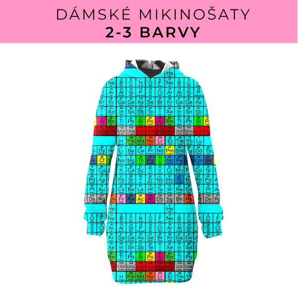 DÁMSKÝ střih - Mikinošaty 2-3 barvy