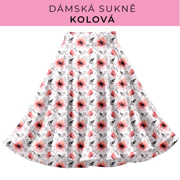 DÁMSKÝ střih - Kolová sukně