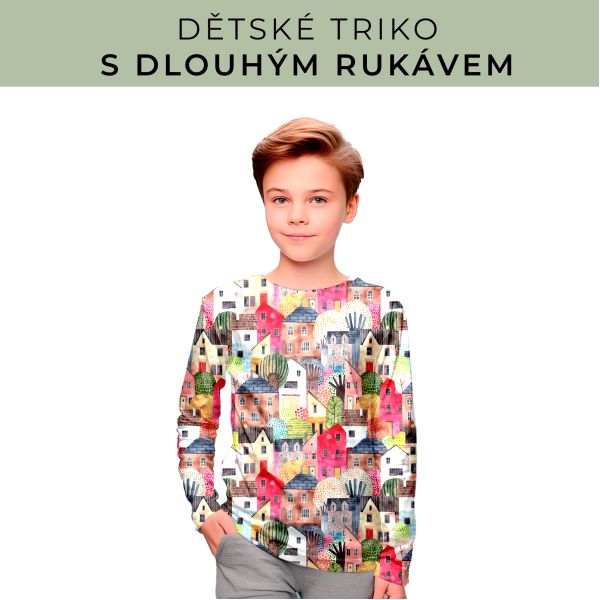 DĚTSKÝ střih - triko dlouhý rukáv